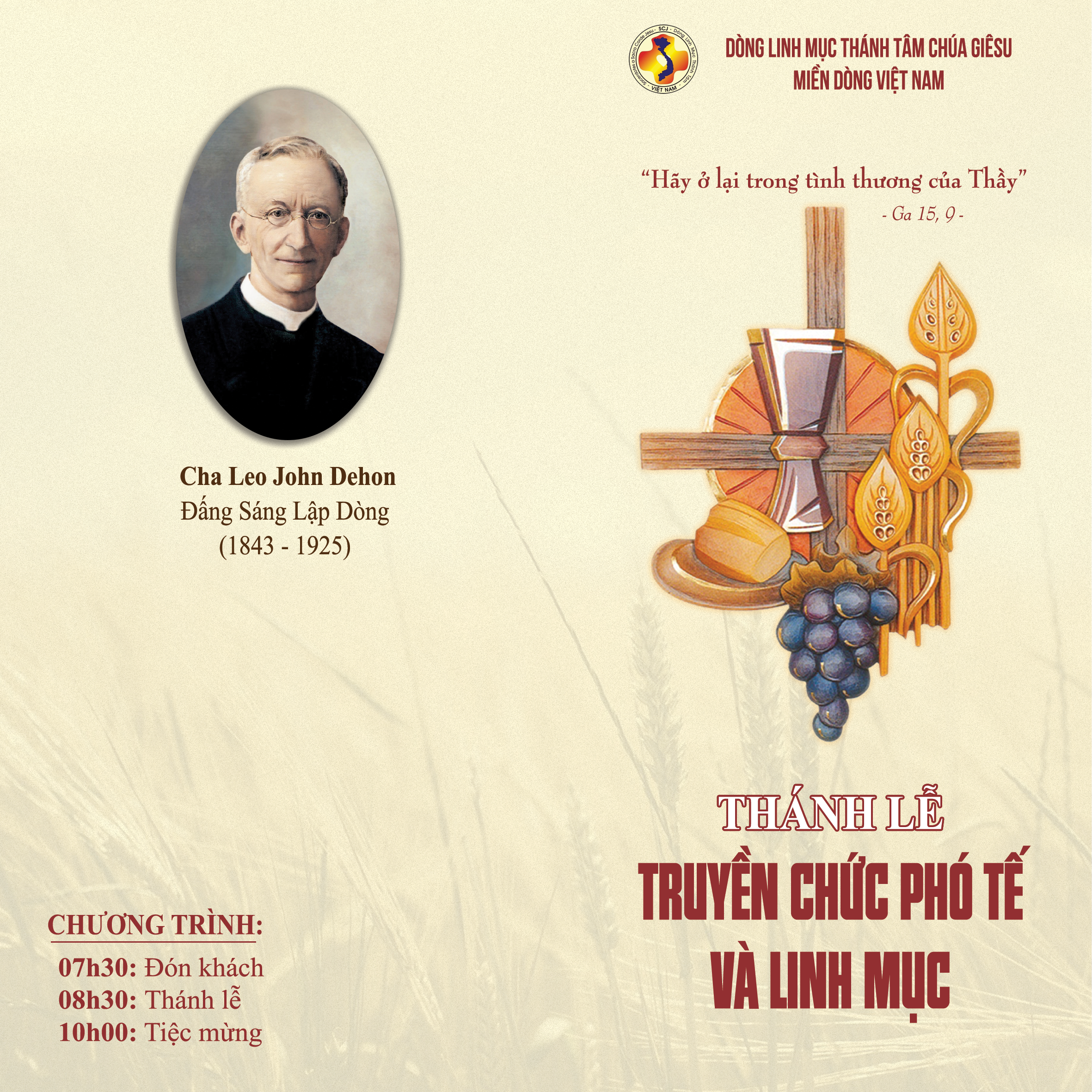 Dòng Linh Mục Thánh Tâm Chúa Giêsu thông báo truyền chức Linh mục và Phó tế 2025 3 THIEP LINH MUC NGOAI